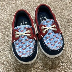 Sperry Vineyard Vines Boys Boat Shoes Size 6M